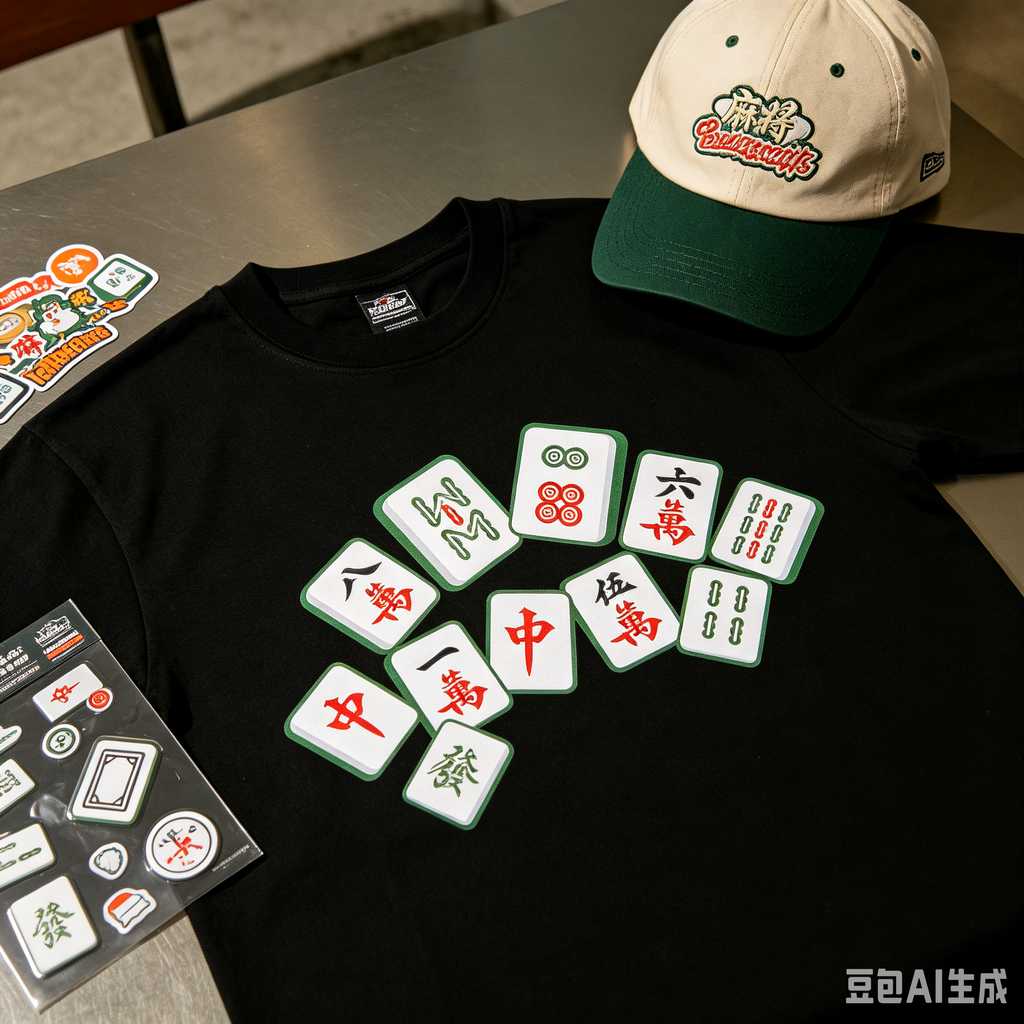 antique style mahjong set