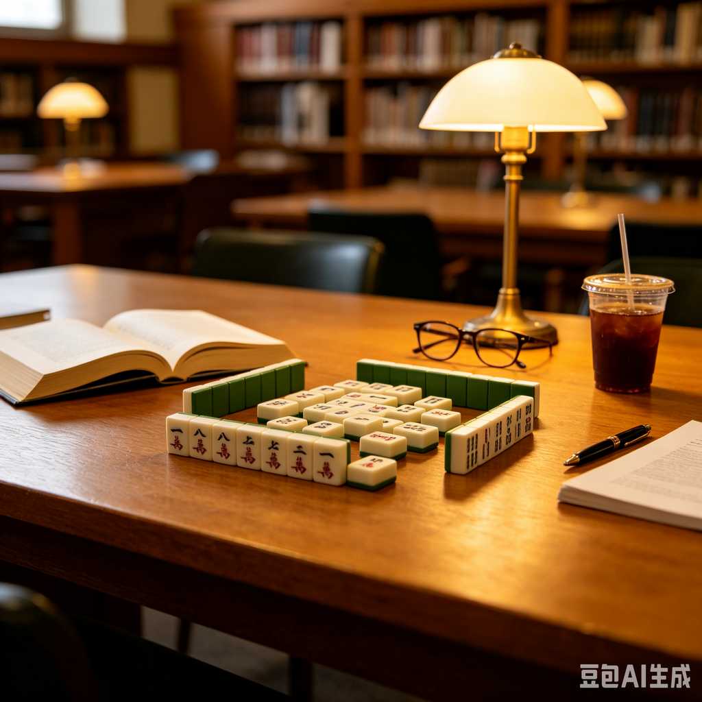 flat print mahjong set