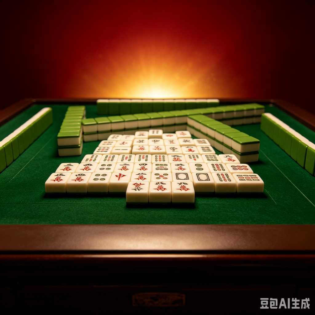 classic oriental board game mahjong